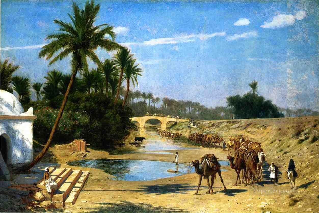 アラブのキャラバン ギリシャ アラビアン オリエンタリズム ジャン レオン ジェローム油絵